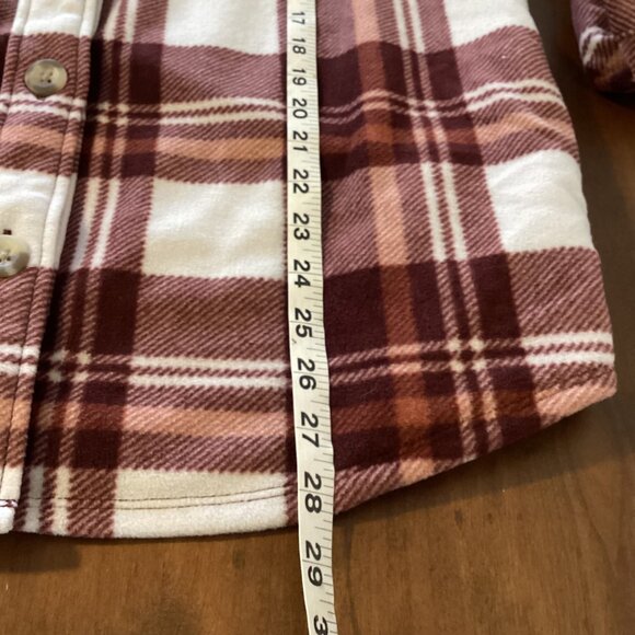 Eddie Bauer Microsoft Collared Brown & Cream Women’s Shirt Size M NWT - Picture 6 of 7